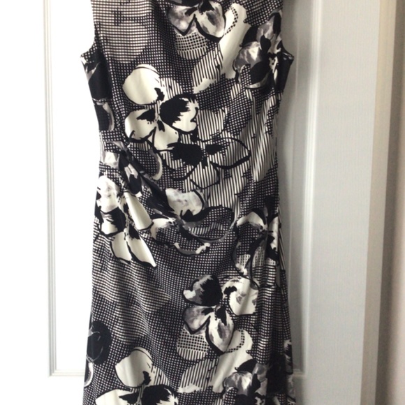 Ralph Lauren size 14 Black and White Dress - Picture 2 of 3